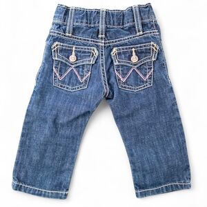 Wrangler Baby Girl Jeans 6-9 Months Adjustable Waist Bootcut Western Style
